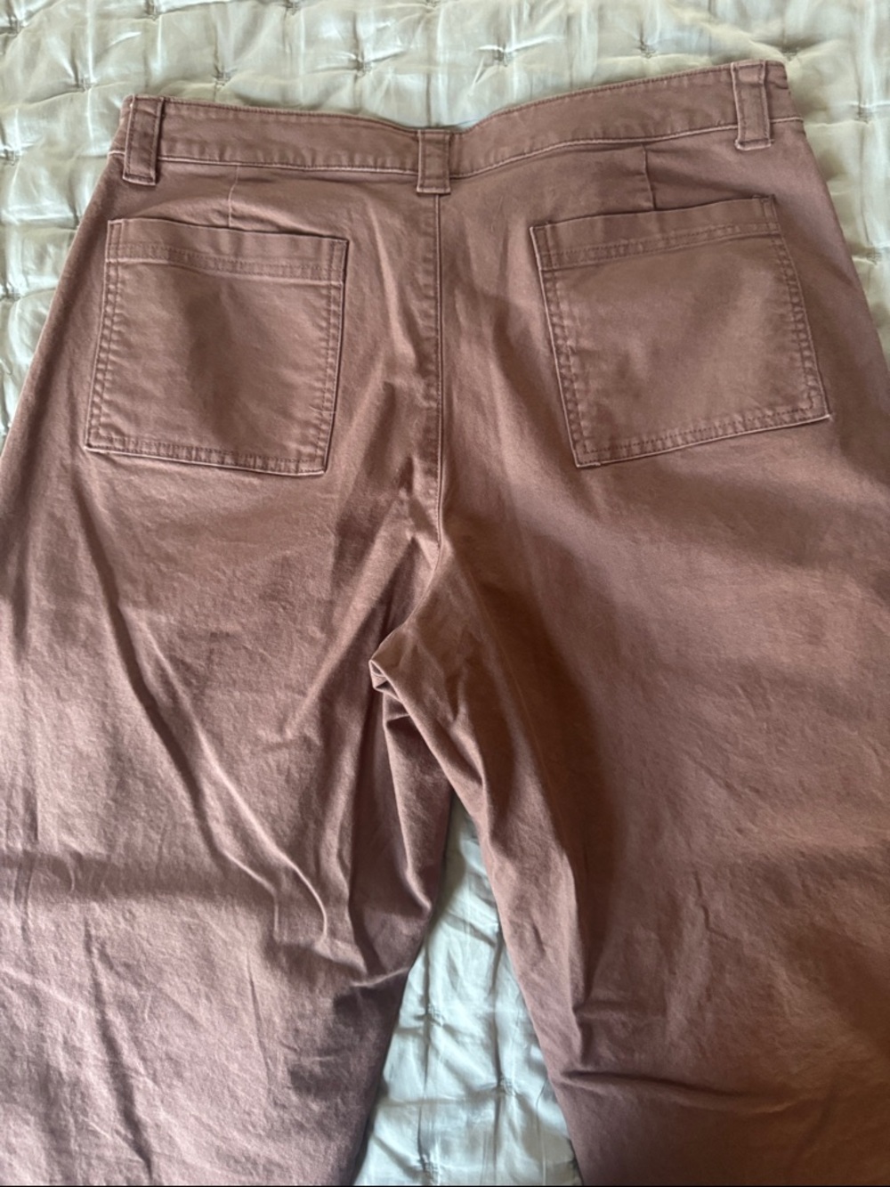 Old Navy Barrel Mauve Utility Crop Pants - Picture 4 of 4